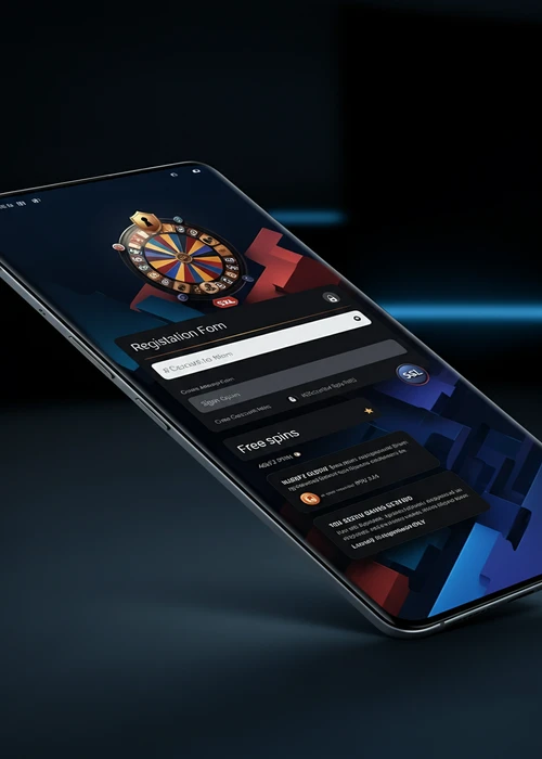 Close-up view of the Velvet Spins Casino registration form fields for new player sign-up, highlighting secure data entry.